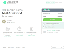 Tablet Screenshot of mediatex.com